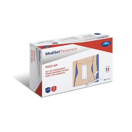 MediSet® pansement plaies suturées avec agrafes  - Bte 3