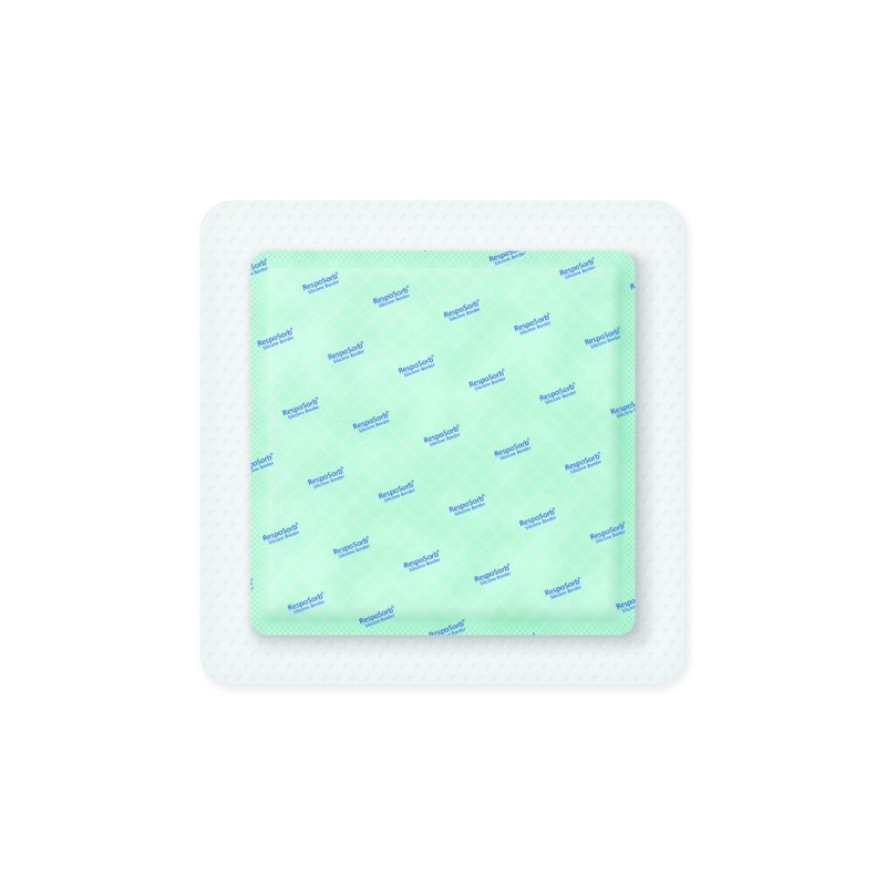 Pansement RespoSorb®  Silicone Border 17,5x17,5 cm - Bte 10