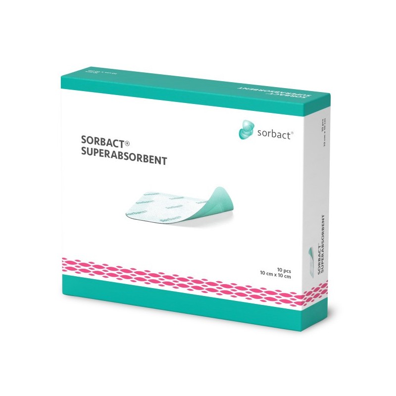 Sorbact Superabsorbent 10x10cm bte 10