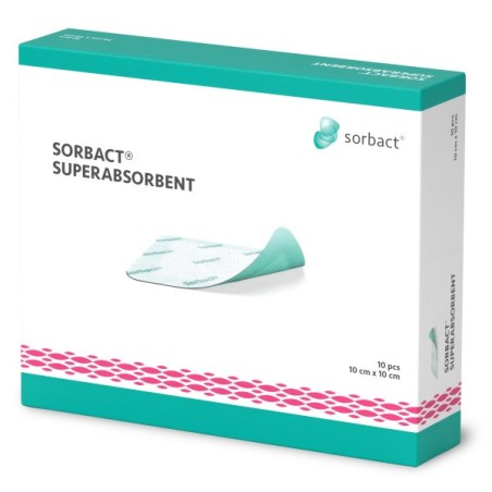 Sorbact Superabsorbent 10x10cm bte 10