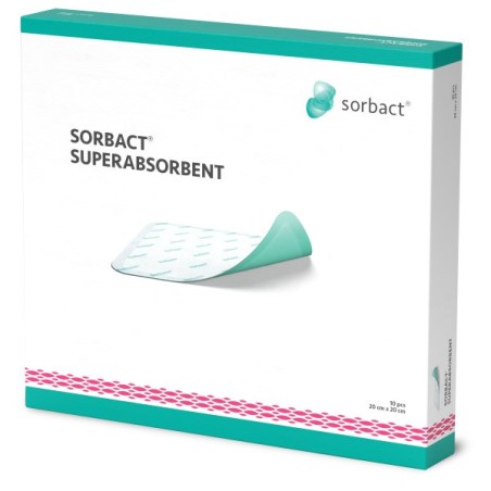 Sorbact superabsorbant 20X20cm bte de 10