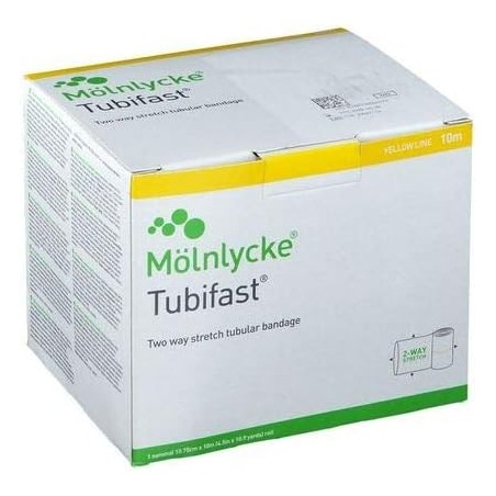 Tubifast with 2-Way Stretch 10,75 cm x 10 m (ligne jaune) circonf. 35 - 64 cm