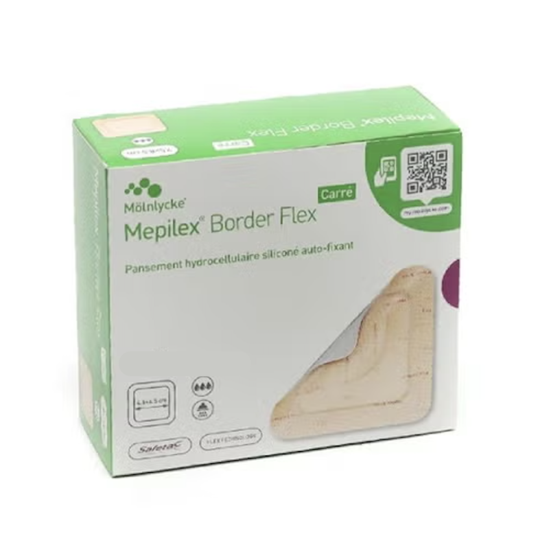 Mepilex Border Flex Carré 17,5 cm x 23 cm (Compresse : 11 cm x 16 cm)