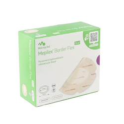 Mepilex Border Flex Oval 10,8 cm x 14 cm (Compresse : 6,2 cm x 8,5 cm)