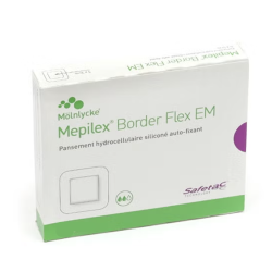 Mepilex Border Flex EM 5 cm x 5 cm (Compresse : 3 cm x 3 cm)