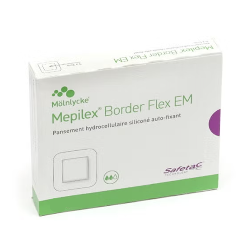 Mepilex Border Flex EM 5 cm x 5 cm (Compresse : 3 cm x 3 cm)