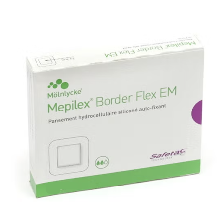 Mepilex Border Flex EM 5 cm x 5 cm (Compresse : 3 cm x 3 cm)