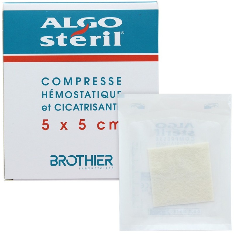 Algostéril 5x5cm, boîte de 10 compresses