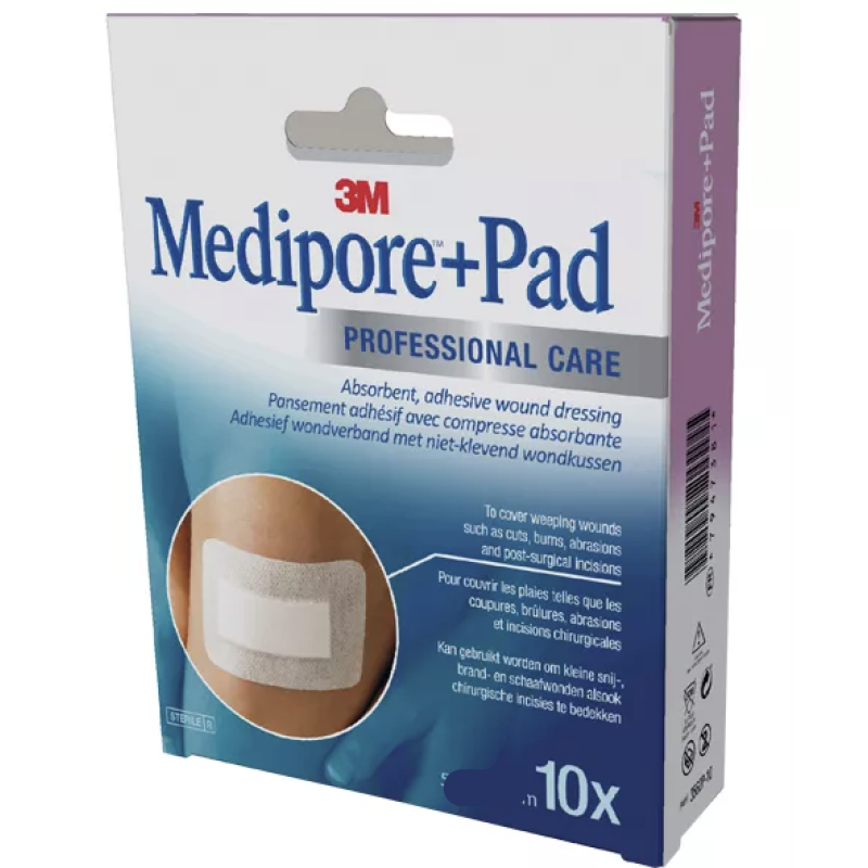 3M™ Medipore™ + Pad  - 5 cm x 7,2 cm - Boîte de 10 pansements