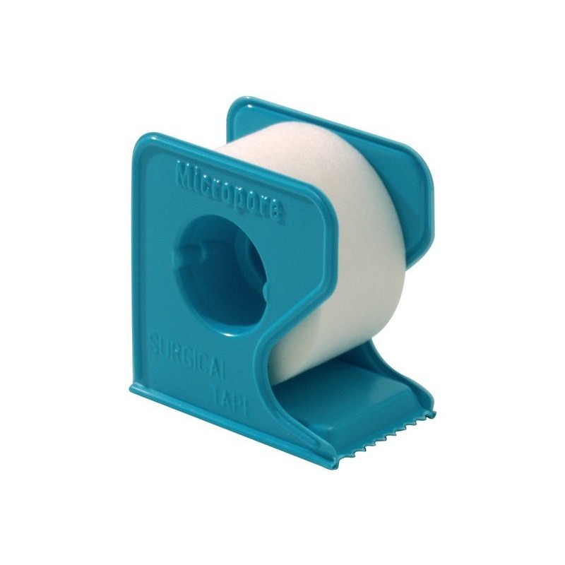 3M™ Micropore™ - 25 mm x 9,14 m Géant - Sparadrap microporeux - Dévidoir 25 mm  - - - Boite de 6 sparadrap