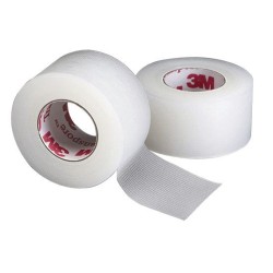 3M™ Transpore™ - 25 mm x 5 m - Sparadrap plastique microperforé - Dévidoir 25 mm - - - Boite de 6 sparadrap