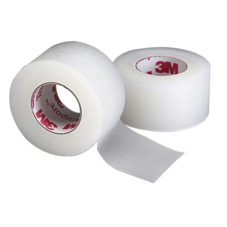 3M™ Transpore™ - 50 mm x 5 m - Sparadrap plastique microperforé - - Boite de 6 sparadrap