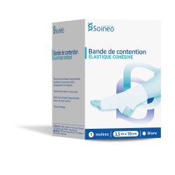 BANDE CONTENTION - 3,5m x 10cm blanc